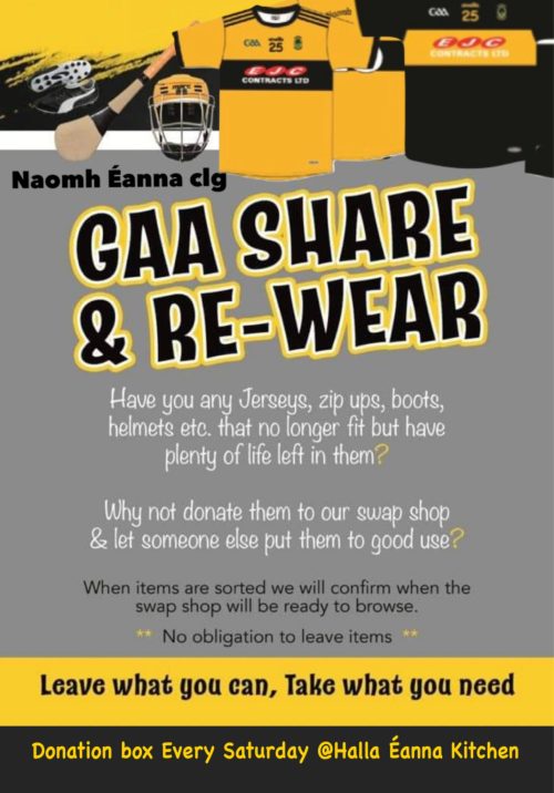 Naomh Éanna Share and Re Wear poster
